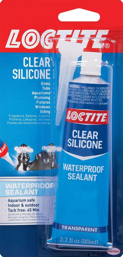 Loctite Clear Silicone Sealant, 2.7 fl oz, 1 Pack